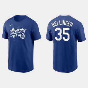Superb Los Angeles Dodgers #35 Cody Bellinger Men's 2021 City Connect Graphic T Shirt Royal Limited stock Order now to show your love for your team