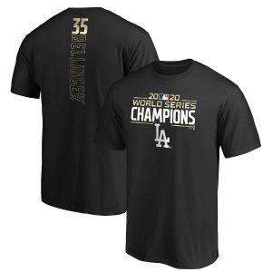 Superb Los Angeles Dodgers Cody Bellinger 2020 World Series Champions Name & Number T Shirt Black Hurry Exclusive offer Place your order immediately for a great jersey
