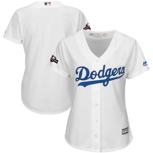 Superb Los Angeles Dodgers Majestic Women's 2019 Postseason Home Official Cool Base Team Jersey White With high demand Don't miss out Order now to wear your team colors