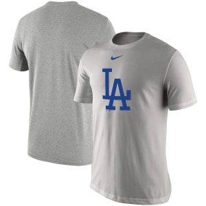 Superb Los Angeles Dodgers Nike Legend Batting Practice Primary Logo Performance T Shirt Gray