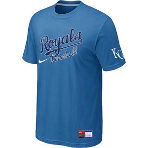 Superb MLB Kansas City Royals Light Blue Nike Short Sleeve Practice T Shirt