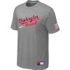 Superb MLB Washington Nationals Light Grey Nike Short Sleeve Practice T Shirt