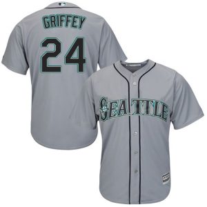 Superb Mariners #24 Ken Griffey Grey Cool Base Stitched Youth MLB Jersey Sports enthusiasts seize this opportunity Order now to feel the game excitement