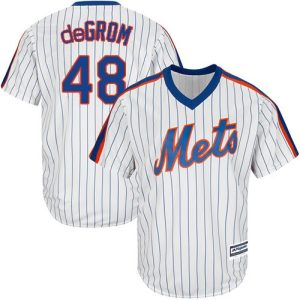 Superb Mets #48 Jacob DeGrom White(Blue Strip) Alternate Cool Base Stitched Youth MLB Jersey Be among the first buyers Order now to enjoy top notch quality