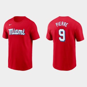 Superb Miami Marlins #9 Juan Pierre Men's Nike 2021 City Connect Wordmark T Shirt Red With high demand Don't miss out Order now to wear your team colors