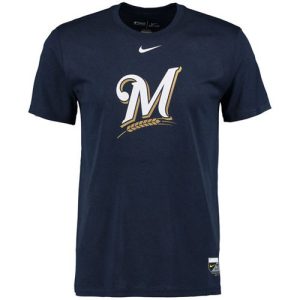 Superb Milwaukee Brewers Nike Authentic Collection Legend Logo 1.5 Performance T Shirt Navy