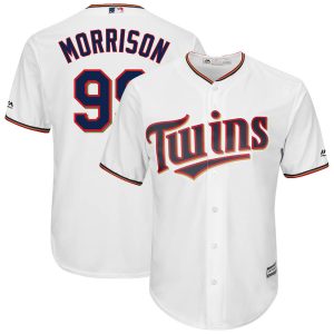 Superb Minnesota Twins #99 Logan Morrison Majestic Home Cool Base Player Jersey White