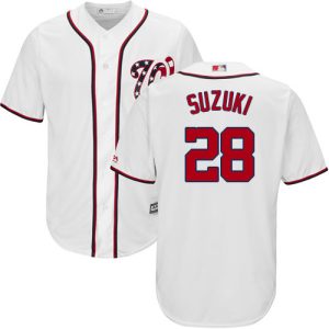 Superb Nationals #28 Kurt Suzuki White New Cool Base Stitched Youth MLB Jersey Be among the first buyers Order now to enjoy top notch quality