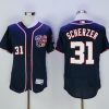 Superb Nationals #31 Max Scherzer Navy Blue Flexbase Authentic Collection Stitched MLB Jersey