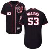 Superb Nationals #53 Austen Williams Navy Blue Flexbase Authentic Collection Stitched MLB Jersey