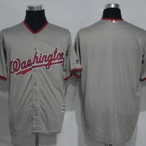 Superb Nationals Blank Grey New Cool Base Stitched MLB Jersey