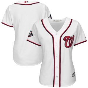 Superb Nationals Blank White Women's Home 2019 World Series Bound Cool Base Stitched MLB Jersey Act fast Only a few left Secure yours today