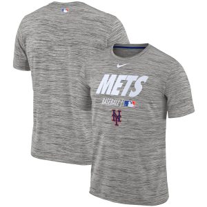 Superb New York Mets Nike Authentic Collection Velocity Team Issue Performance T Shirt Gray