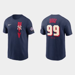 Superb New York Yankees #99 Aaron Judge Men's 2021 MLB All Star Game Navy T Shirt Retailers boost your inventory Order now to meet customer demand