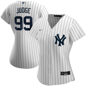 Superb New York Yankees #99 Aaron Judge Nike Women's Home 2020 MLB Player Name Jersey White Limited stock Order now to show your love for your team