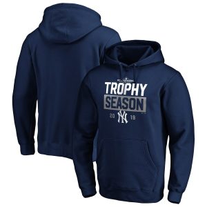 Superb New York Yankees Majestic 2019 Postseason Around the Horn Pullover Hoodie Navy