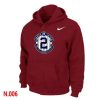 Superb Nike New York Yankees #2 Derek Jeter Official Final Season Commemorative Logo Pullover Hoodie Red