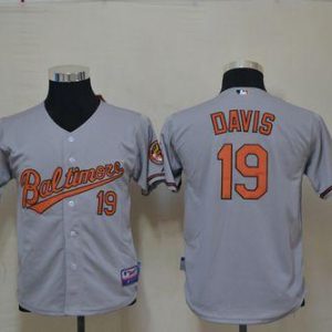 Superb Orioles #19 Chris Davis Grey Cool Base Stitched Youth MLB Jersey Sports enthusiasts seize this opportunity Order now to feel the game excitement
