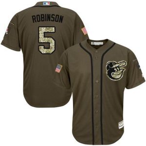 Superb Orioles #5 Brooks Robinson Green Salute to Service Stitched Youth MLB Jersey Act fast Only a few left Secure yours today