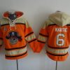 Superb Pirates #6 Starling Marte Orange Sawyer Hooded Sweatshirt MLB Hoodie