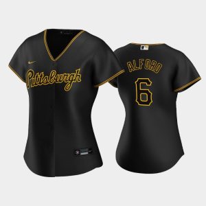 Superb Pittsburgh Pirates #6 Anthony Alford Game Women's Nike Alternate MLB Jersey   Black Be among the first buyers Order now to enjoy top notch quality