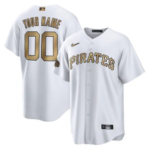 Superb Pittsburgh Pirates Custom Men's Nike White 2022 MLB All Star Game Replica Jersey