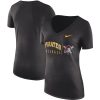 Superb Pittsburgh Pirates Nike Women's Practice Tri Blend V Neck T Shirt Black