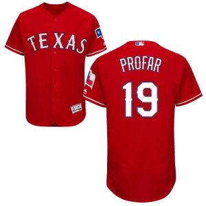 Superb Rangers #19 Jurickson Profar Red Flexbase Authentic Collection Stitched MLB Jersey