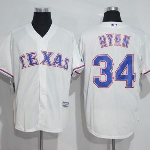 Superb Rangers #34 Nolan Ryan White New Cool Base Stitched MLB Jersey