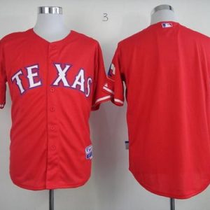Superb Rangers Blank Red 40th Anniversary Patch Stitched MLB Jersey