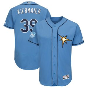 Superb Rays #39 Kevin Kiermaier Light Blue 2019 Spring Training Flex Base Stitched MLB Jersey