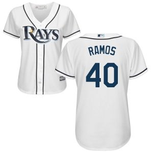 Superb Rays #40 Wilson Ramos White Home Women's Stitched MLB Jersey Sports enthusiasts seize this opportunity Order now to feel the game excitement