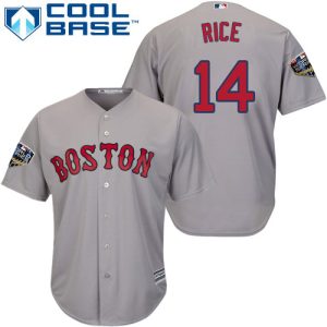 Superb Red Sox #14 Jim Rice Grey Cool Base 2018 World Series Stitched Youth MLB Jersey For a short time available Grab yours quickly to own a team jersey