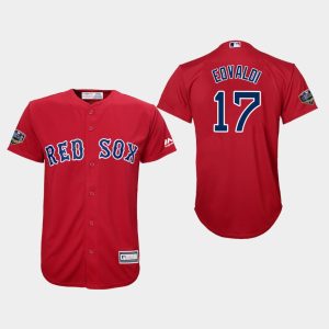 Superb Red Sox #17 Nathan Eovaldi Red Cool Base 2018 World Series Stitched Youth MLB Jersey Retailers boost your inventory Order now to meet customer demand