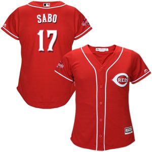 Superb Reds #17 Chris Sabo Red Alternate Women's Stitched MLB Jersey Retailers boost your inventory Order now to meet customer demand
