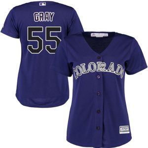 Superb Rockies #55 Jon Gray Purple Alternate Women's Stitched MLB Jersey Be among the first buyers Order now to enjoy top notch quality