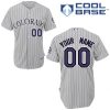 Superb Rockies Personalized Authentic White MLB Jersey (S 3XL)