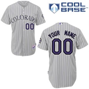 Superb Rockies Personalized Authentic White MLB Jersey (S 3XL)