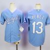 Superb Royals #13 Salvador Perez Light Blue Cool Base Alternate 1 Stitched Youth MLB Jersey Limited stock Order now to show your love for your team