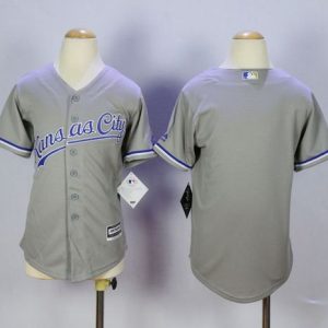 Superb Royals Blank Grey Cool Base Stitched Youth MLB Jersey Sports fans this is your chance Order soon to be part of the action