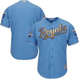 Superb Royals Blank Light Blue 2015 World Series Champions Gold Program Cool Base Stitched Youth MLB Jersey Sports fans this is your chance Order soon to be part of the action