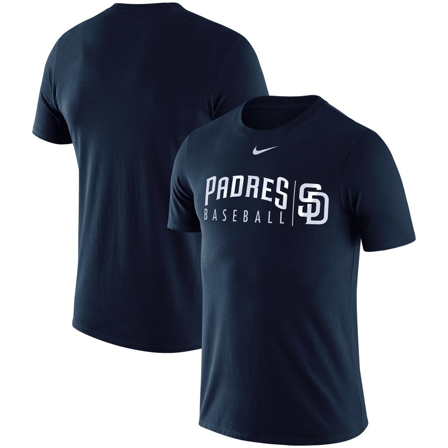 Superb San Diego Padres Nike MLB Practice T Shirt Navy