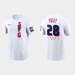 Superb San Francisco Giants #28 Buster Posey Men's 2021 MLB All Star Game Wordmark White T Shirt For a short time available Grab yours quickly to own a team jersey