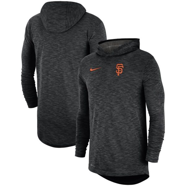 Superb San Francisco Giants Nike Performance Slub Pullover Hoodie Black