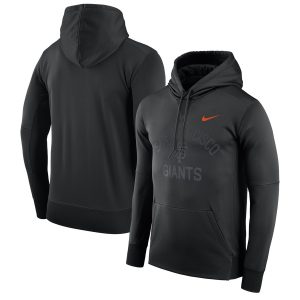 Superb San Francisco Giants Nike Therma Pullover Hoodie Black