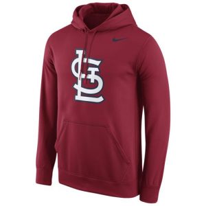 Superb St.Louis Cardinals Nike Logo Performance Pullover Red MLB Hoodie