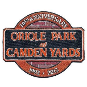 Superb Stitched Baltimore Orioles 20th Anniversary Jersey Patch