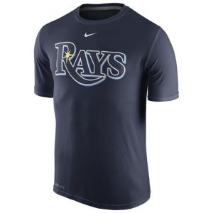 Superb Tampa Bay Rays Nike Legend Wordmark 1.5 Performance T Shirt Navy