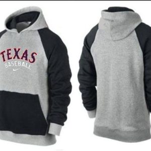 Superb Texas Rangers Pullover Hoodie Grey & Black