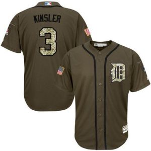 Superb Tigers #3 Ian Kinsler Green Salute to Service Stitched Youth MLB Jersey Sports fans this is your chance Order soon to be part of the action